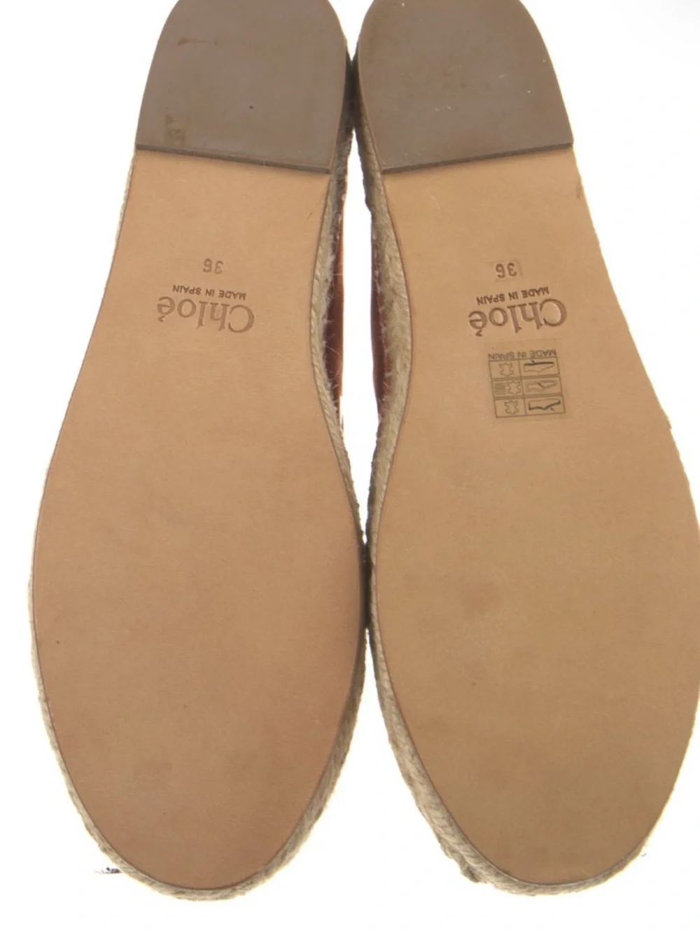 Chloe Rust Suede Scalloped Espadrille with Gold Eyelets
